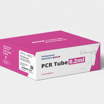 Probówki do PCR  o pojemności 0,2ml, z płaskim wieczkiem, bezbarwne, 2x500szt/1000szt