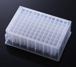 96 Square Deep Well Plate, 2.2ml, Without Cap, PP, non-sterile, Clear, 24 Pieces/Pack/24Pieces/Pack, 4 Packs/Case